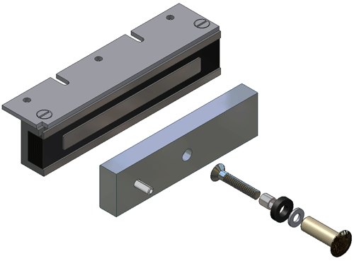 Экскон ALM-180FB-12V Электромагнитные замки для дверей фото, изображение