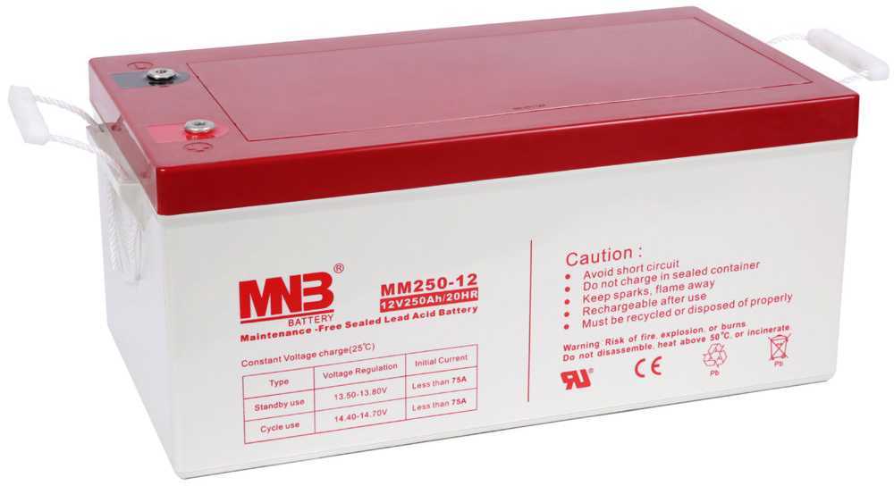 MNB Battery MM 250-12 Аккумуляторы фото, изображение
