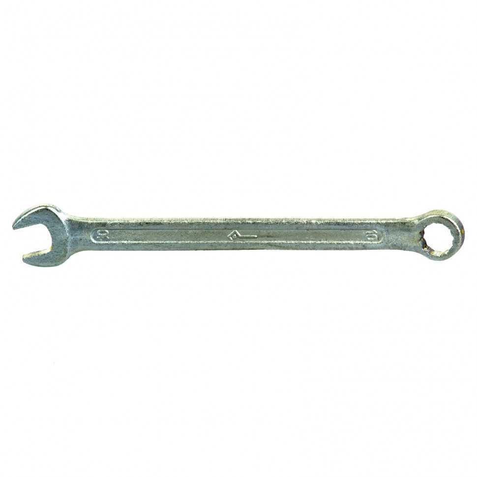 Ключ комбинированный, 10 мм, оцинкованный (КЗСМИ) Россия Ключи комбинированные фото, изображение