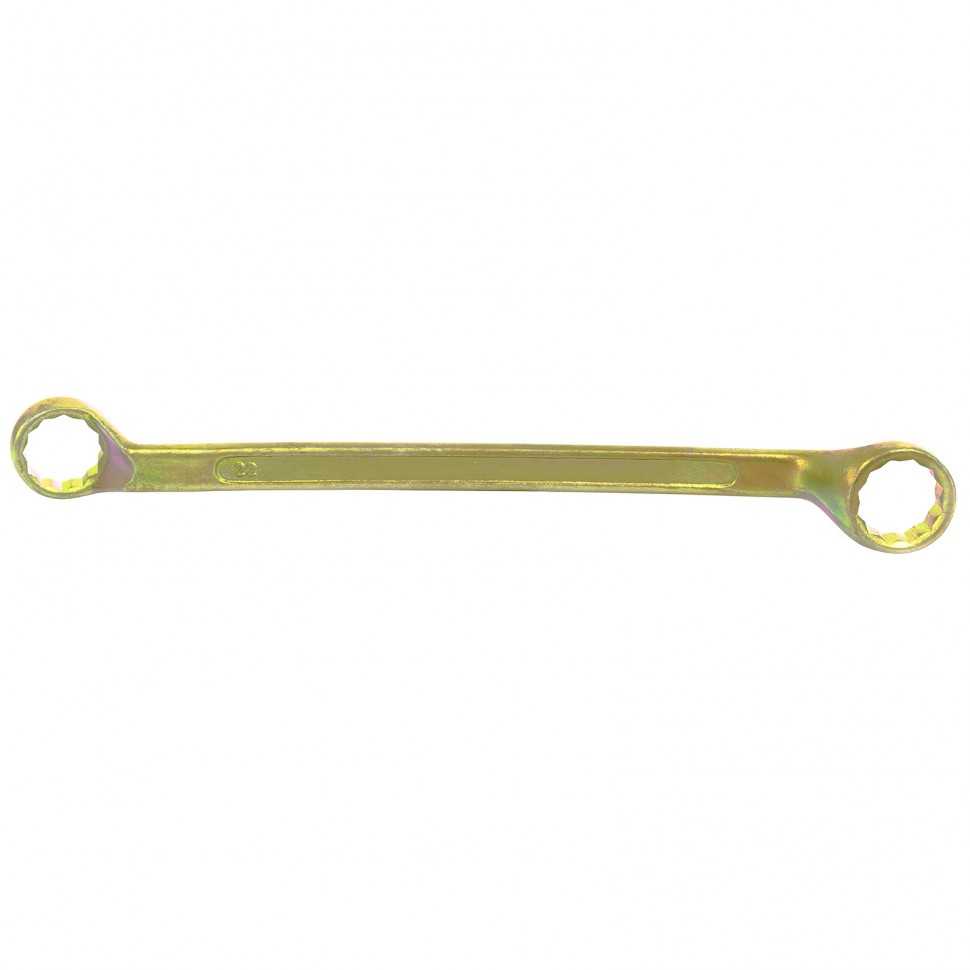 Ключ накидной, 22 х 24 мм, желтый цинк Сибртех Ключи накидные фото, изображение