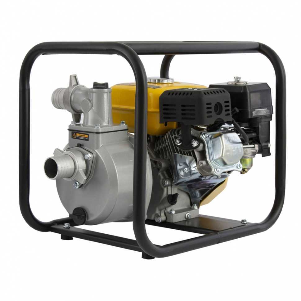 Мотопомпа бензиновая для чистой воды PX-50, 7 л.с, 2", 600 л/мин, глубина 8 м, напор 30 м Denzel Мотопомпы фото, изображение