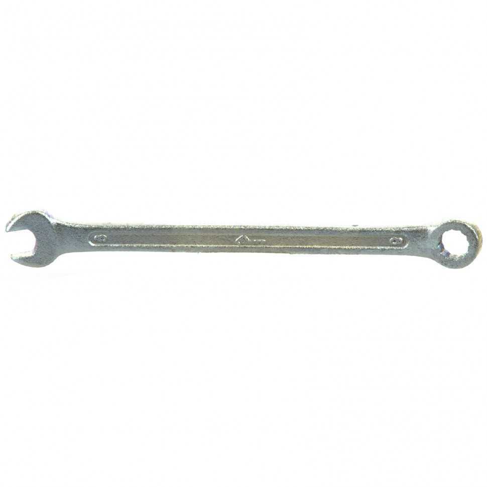 Ключ комбинированный, 8 мм, оцинкованный (КЗСМИ) Россия Ключи комбинированные фото, изображение