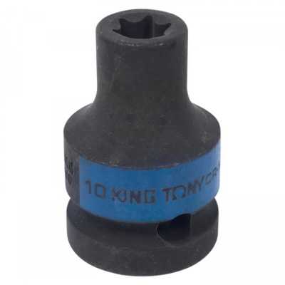 Головка торцевая ударная TORX Е-стандарт 1/2", E10, L = 38 мм KING TONY 457510M Торцевые головки ударные фото, изображение