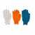 Перчатки в наборе, цвета: оранжевые, синие, белые, ПВХ точка, XL, Россия Palisad Перчатки с ПВХ покрытием фото, изображение